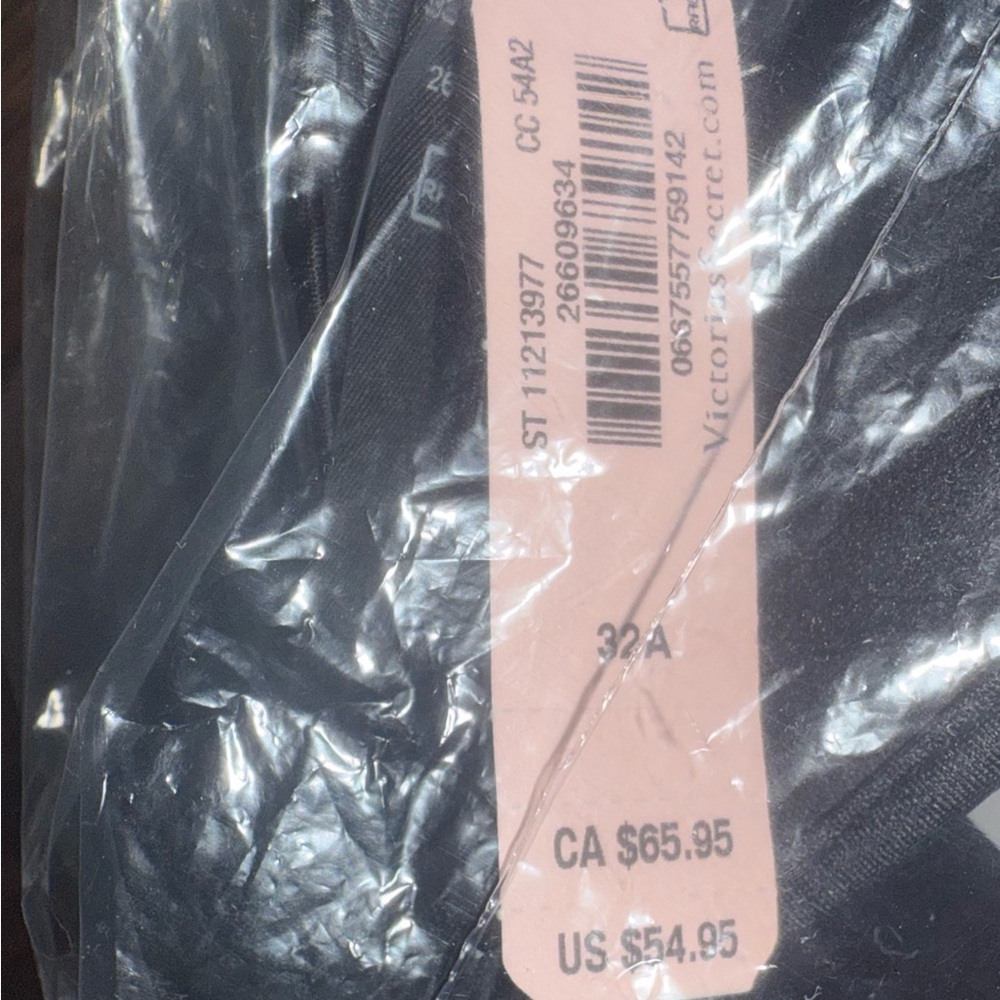 Bombshell VS 32A Black Women's Bra. STILL IN PLASTIC NWT. - Picture 2 of 3